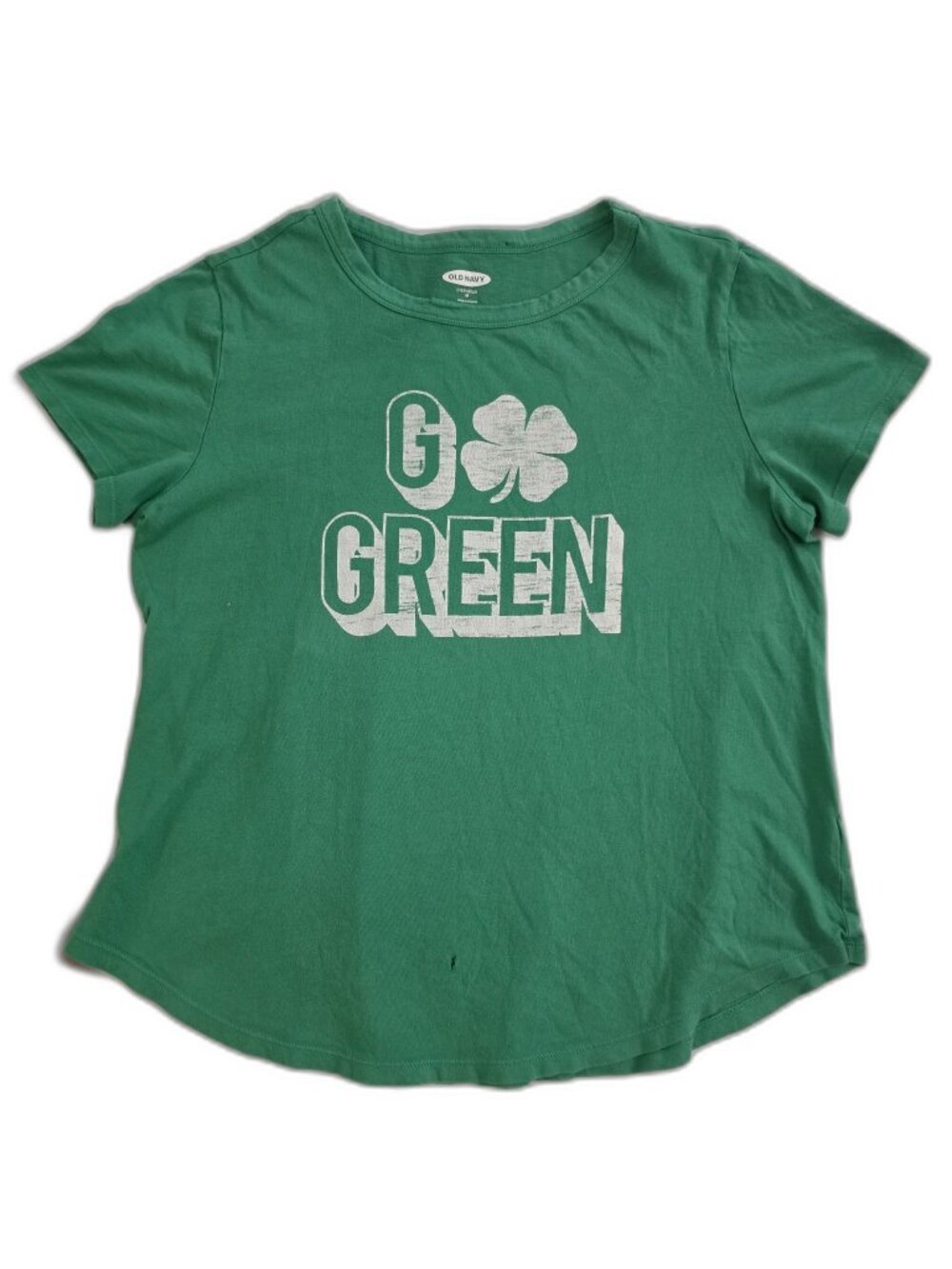 3/$20 Old Navy Go Green Tee M St Patrick's Day Clover Womens
